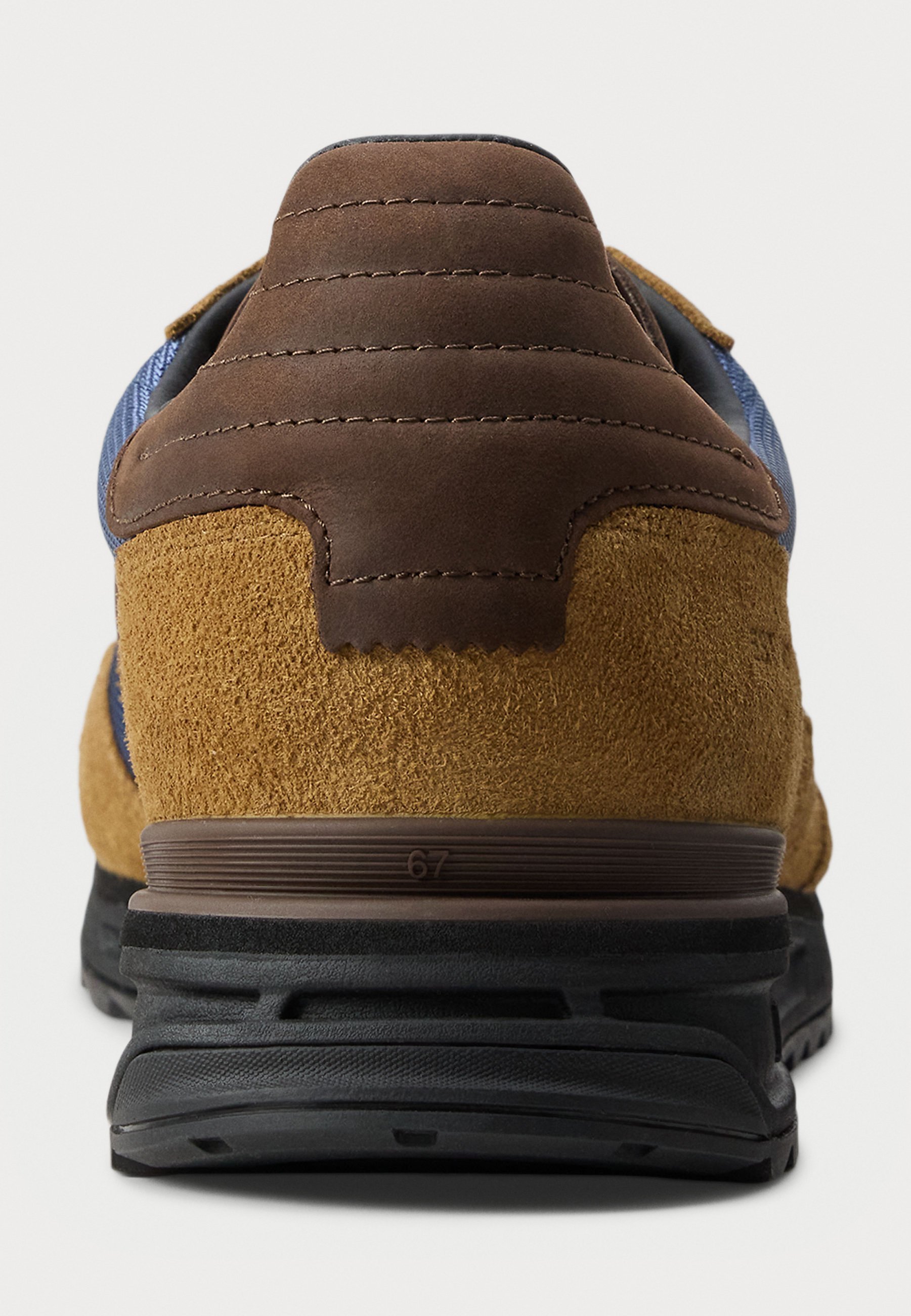 Polo Ralph Lauren VARICK Sneaker mit Wildledereinsätzen, Unisex - Sneaker - Schokoladenbraun/Waldgrün