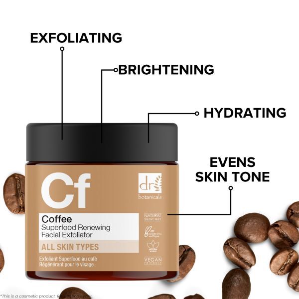 Dr Botanicals Coffee Superfood Regeneračný exfoliátor na tvár