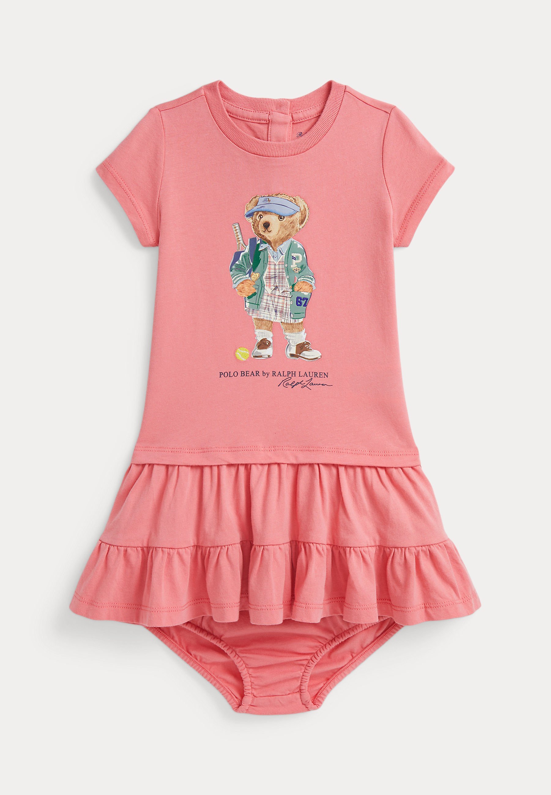POLO RALPH LAUREN POLO BEAR TIERED COTTON JERSEY DRESS - Jerseykjole - blackPolo Ralph Lauren