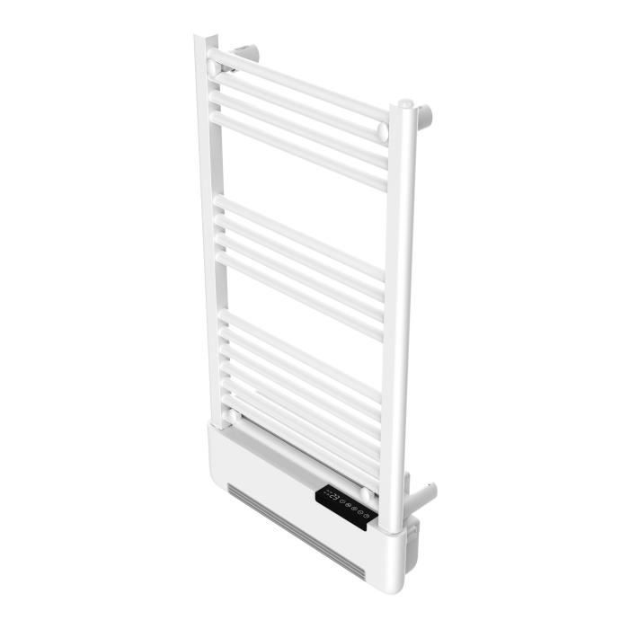 Scaldasalviette elettrico - WARM TECH - 1500W - 230V - A liquido + ventilatore - 3 programmi - Bianco