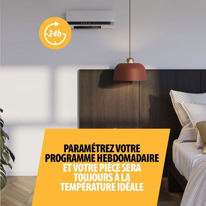 Radiatore a parete - TRISTAR - KA-5216 - Ceramica PTC - 2000 W - Programmabile e con telecomando