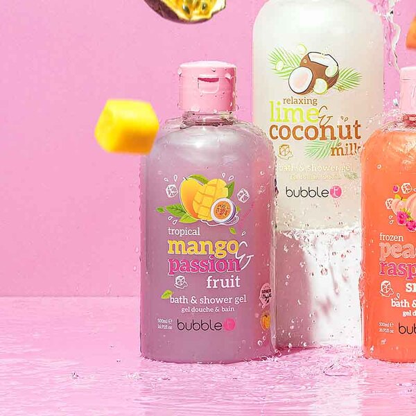 Bubble T Cosmetics Sprchový gel s mangem a mučenkou 500ml