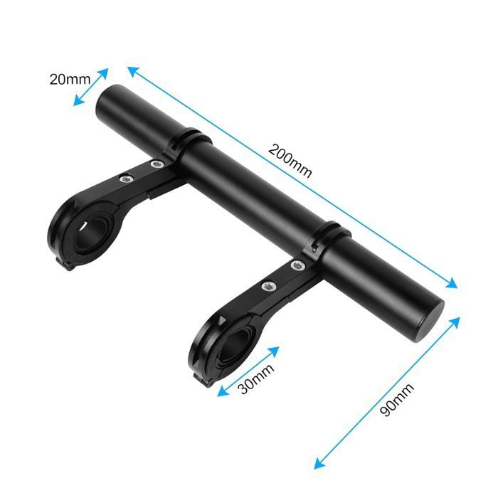 Aluminum Handlebar Extension Mount, Bicycle Light Handlebar Mount Extender for Phone, GPS, and Computer for Mountain Bikes