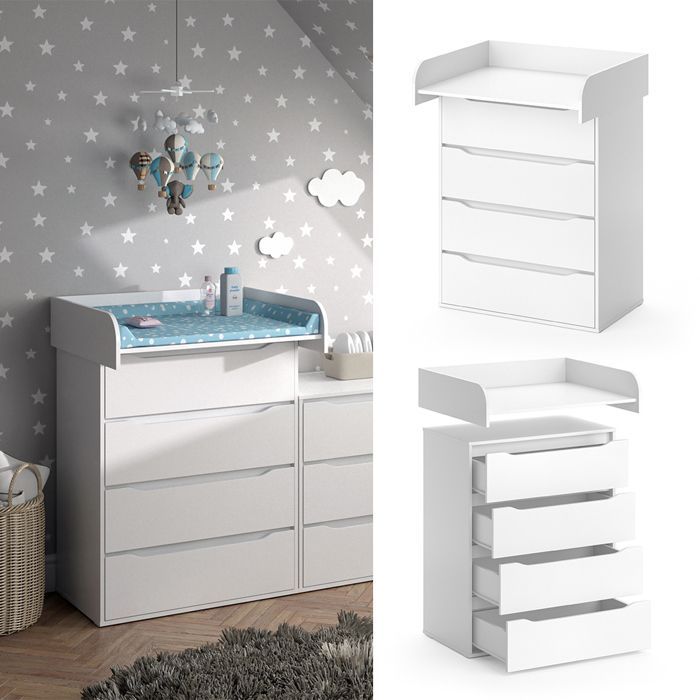 Cambiador Ruben 83,6x117cm Blanco Vicco 34274
