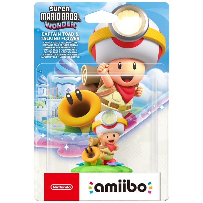 Amiibo Figure - Captain Toad & Flower • Super Mario Collection