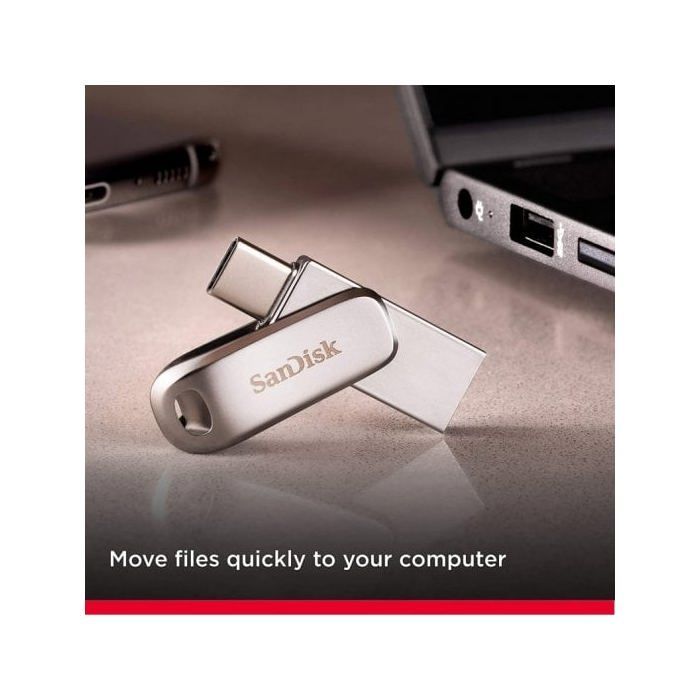 Clé USB - Sandisk - Ultra Dual Drive Luxe - 256 Go - USB-C - 150 Mo/s