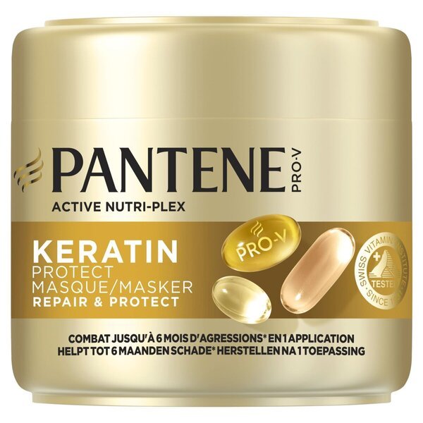 Pantene Active Nutri-Plex Pro-V maska za lase s keratinom za obnovo in zaščito<br>300ml - za suhe in poškodovane lase