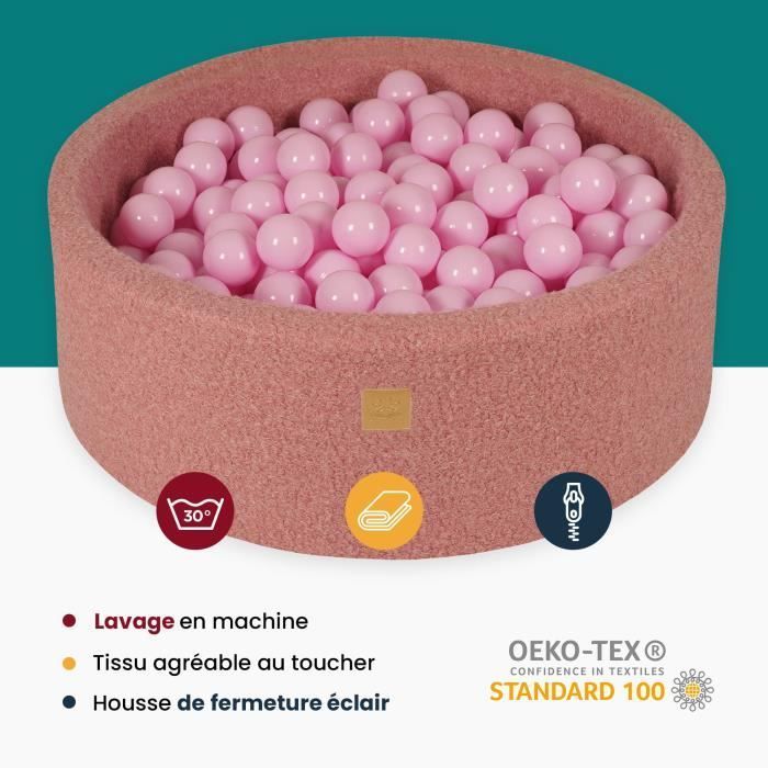 Schaumstoff-Bällebad – MeowBaby – 90 x 30 cm – 200 Bälle – Hypoallergen – Unisex