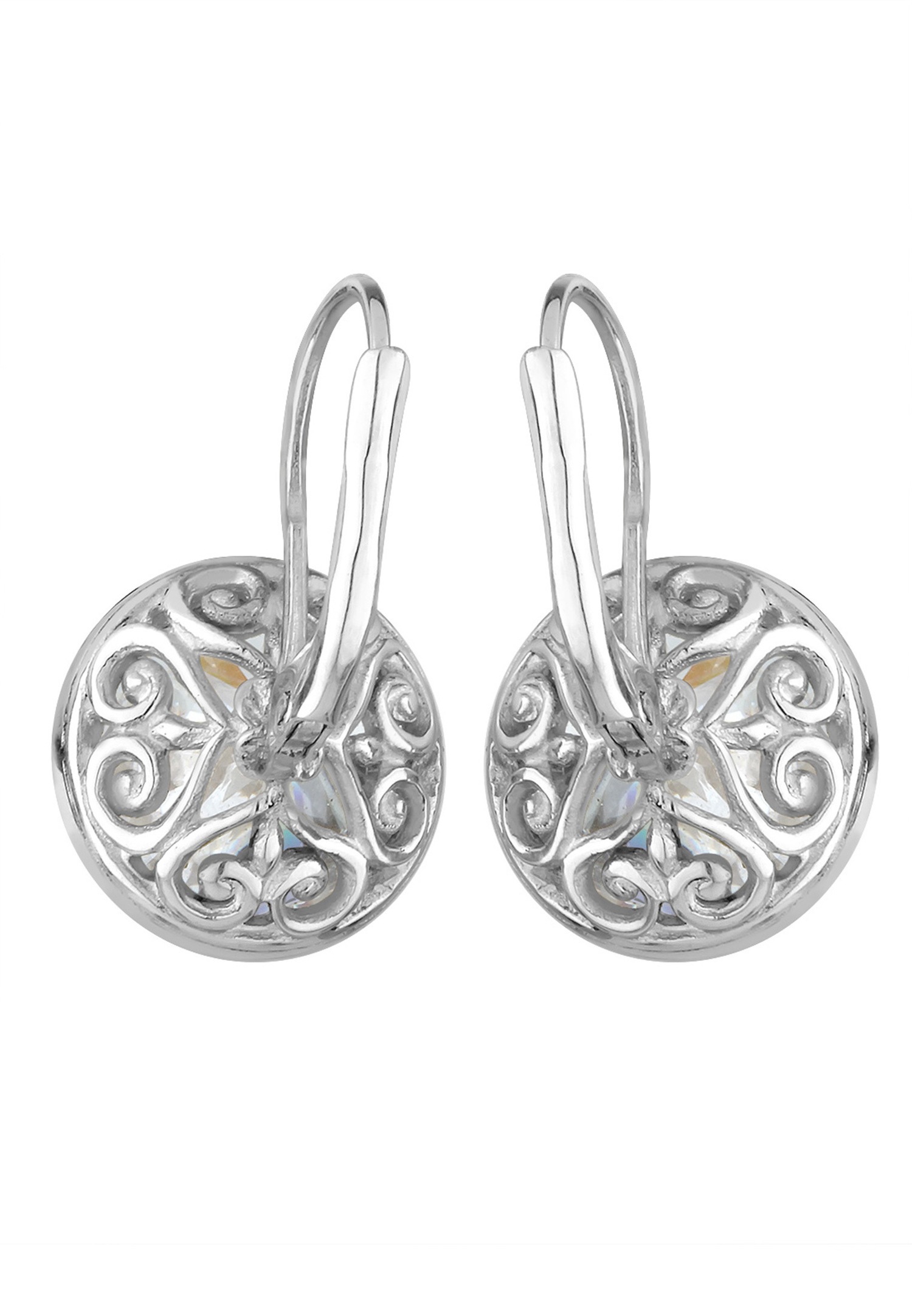 Elli Femmes Pendentif d'oreilles Goutte Glamour Elégant avec cristaux de zirconium en argent sterling 925