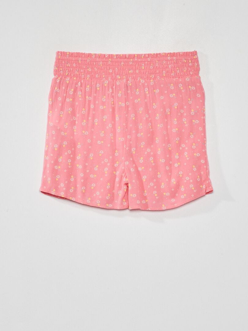 Bloemenprint shorts - ROZE