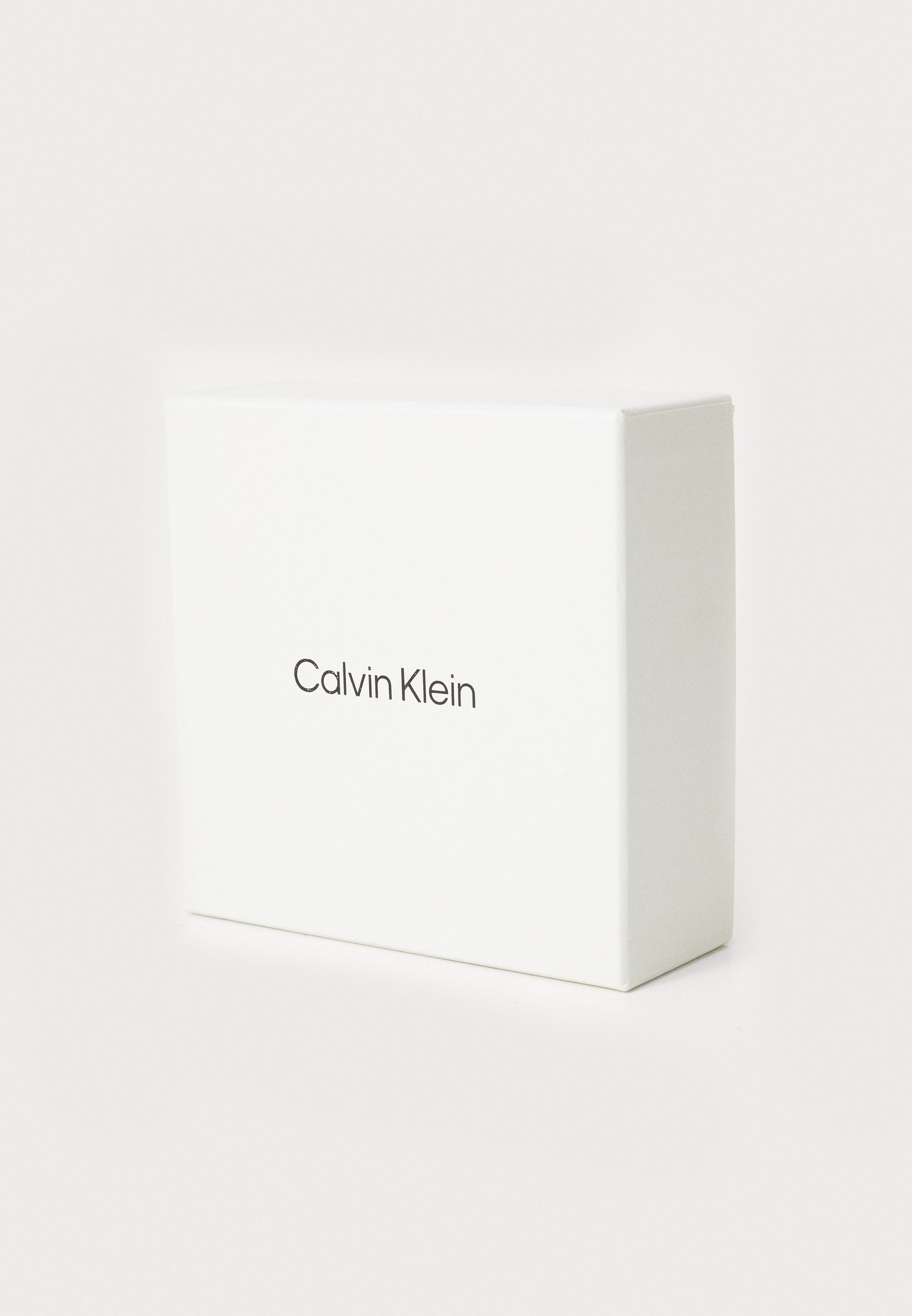 Calvin Klein LOGO GESP - Riem - zwart/antiek lichtgoudkleurig