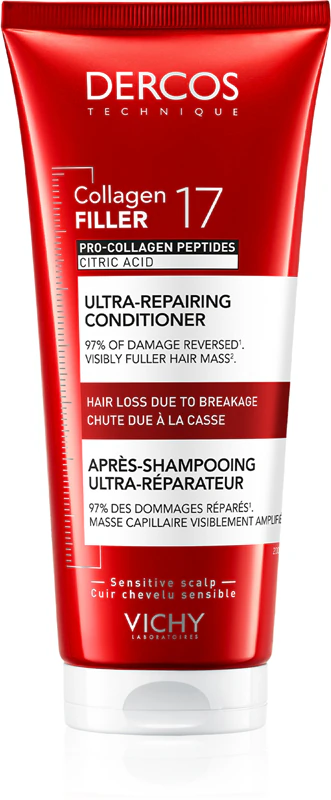 Condicionador Regenerador Intensivo Vichy Dercos Collagen Filler 17