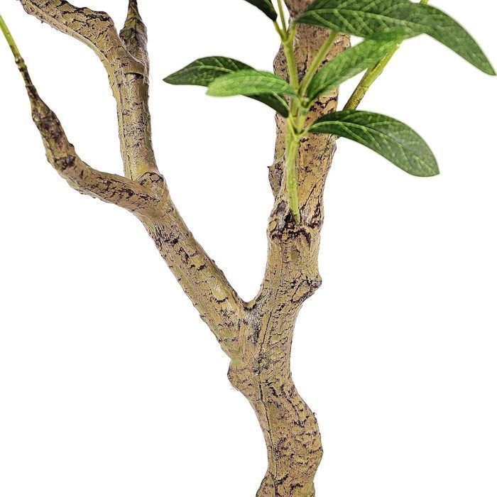Kunstig tre, 120 cm, kunstig plante, stort kunstig tre, realistisk utseende for stue, soverom, kontor, dekorasjon