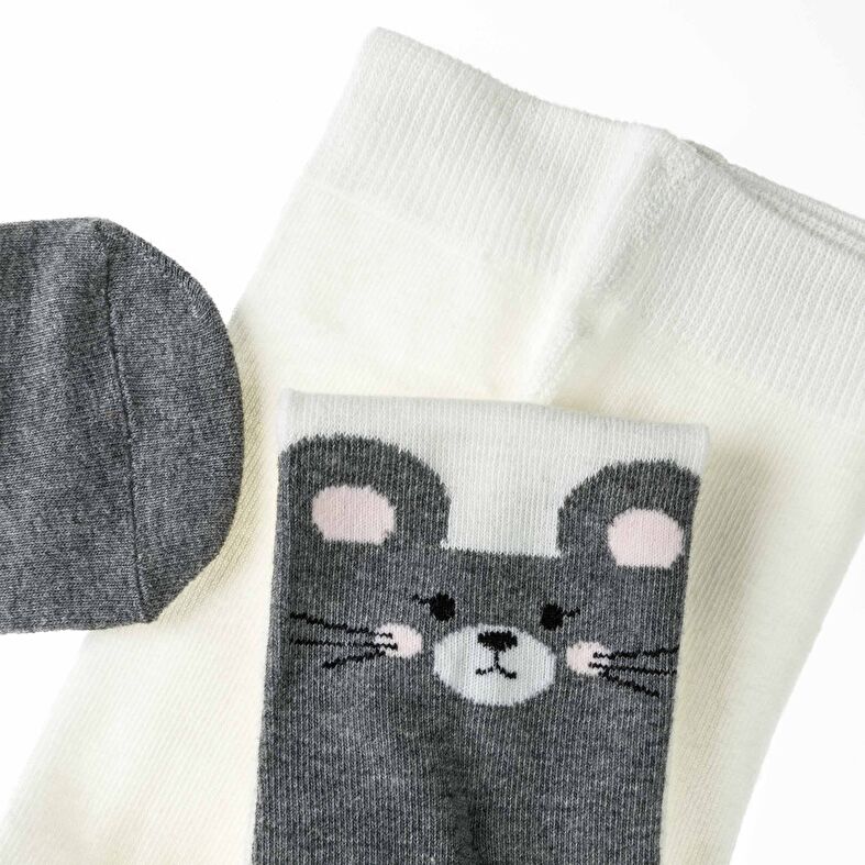 Chaussettes et collants Femme Gris