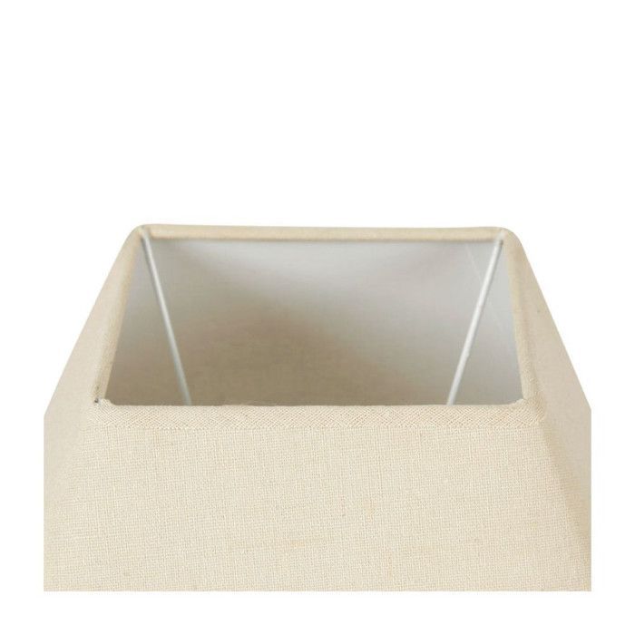 Lampenkap - Vierkant - Beige - Voor lamp - Voet 27 cm - E27 fitting met verloopstuk