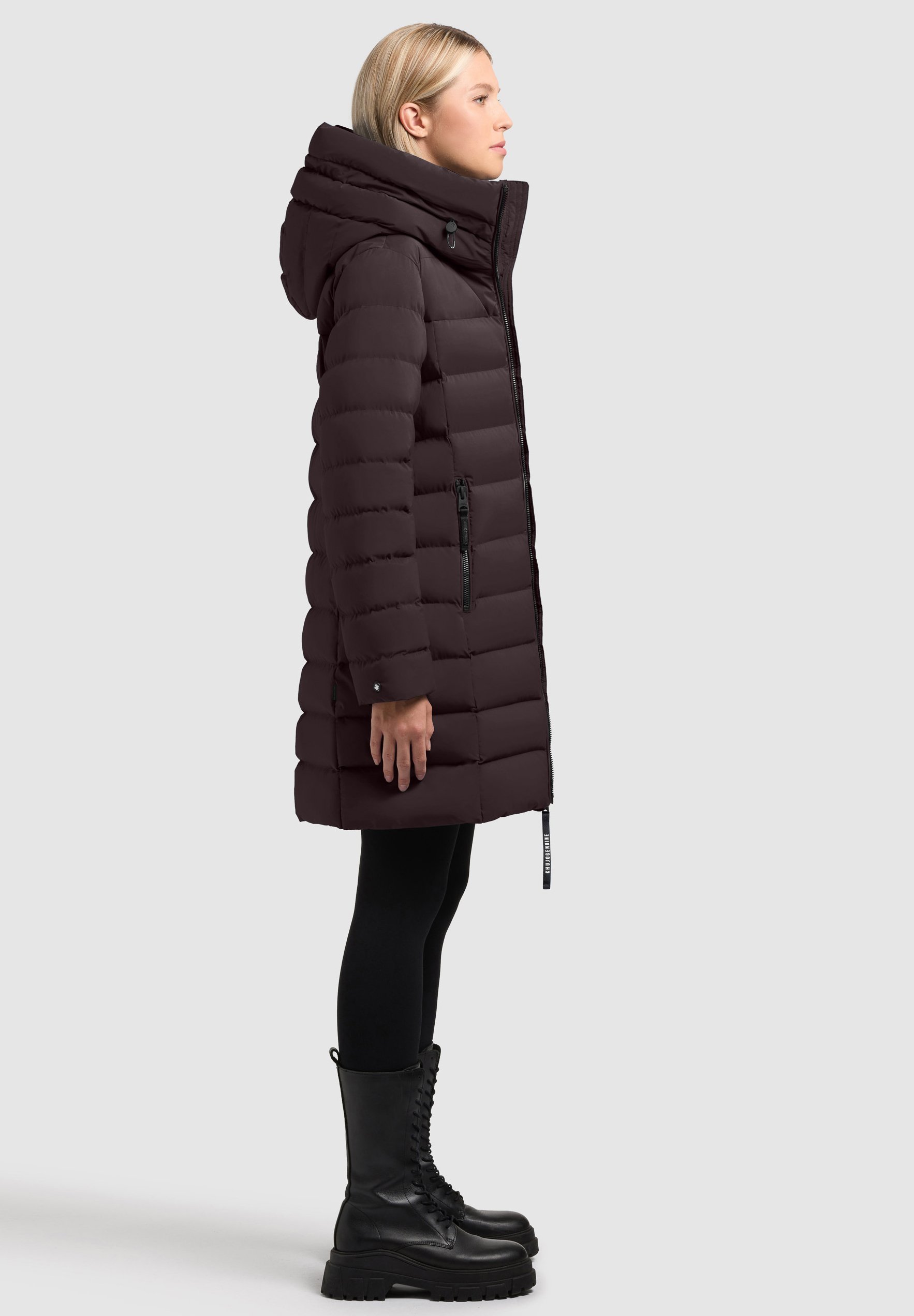 khujo NEKAR - Cappotto invernale - prugna lunatico