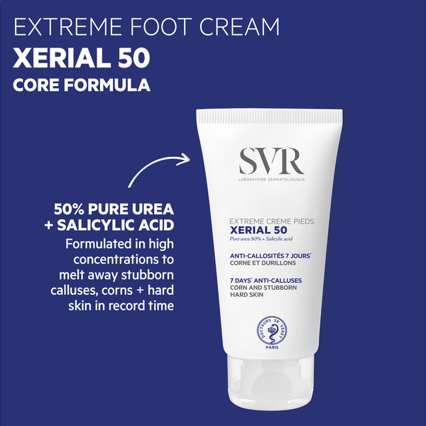 SVR XERIAL 50 Extrémně čistý krém na nohy s močovinou 50 ml