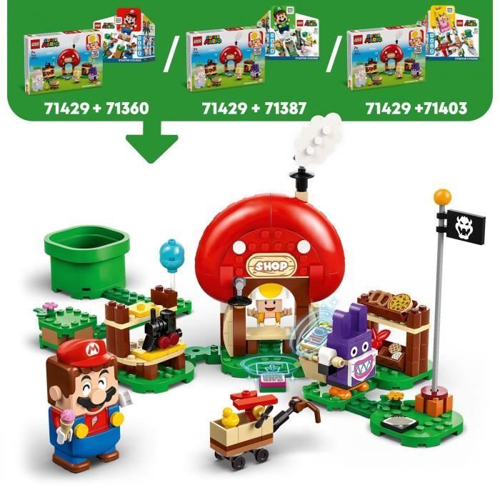 LEGO® 71429 Super Mario Nabbit & Toad's Winkel Uitbreidingsset, Speelgoed voor Kinderen Vanaf 6 Jaar met 2 Minifiguren