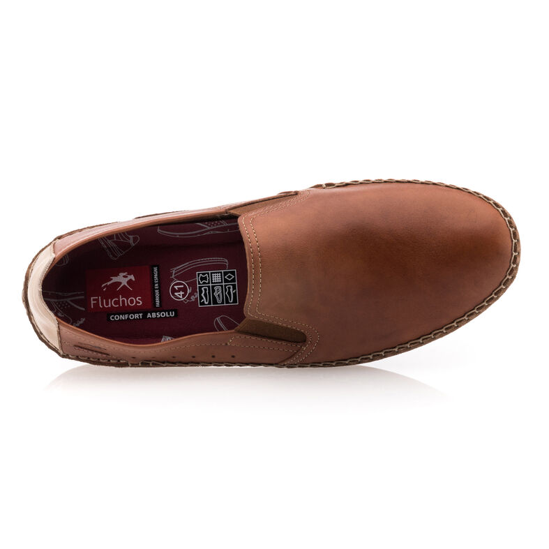 Mocasines/zapatos náuticos marrones para hombre