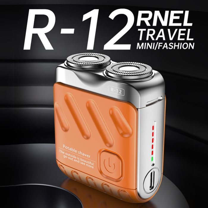 COZY - RASOIR ELECTRIQUE - Mini rasoir étanche type C, barbe & cheveux, portable, coupe pro de voyage – Noir