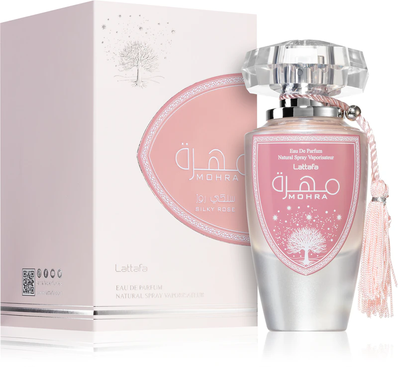 Lattafa Mohra Silky Rose Eau de Parfum para mulheres