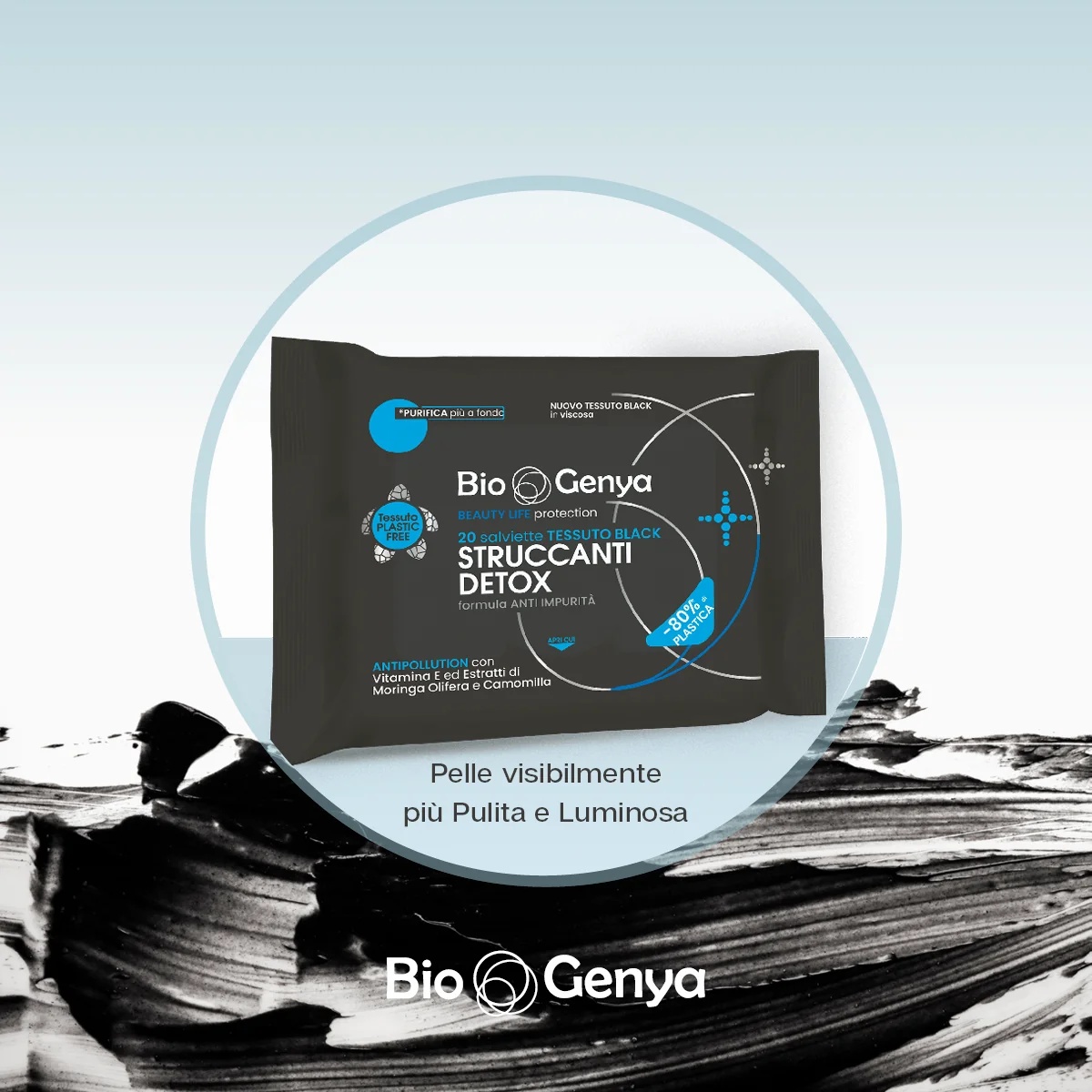 Lingettes démaquillantes BIOGENYA Biogenya Detox (20 unités)