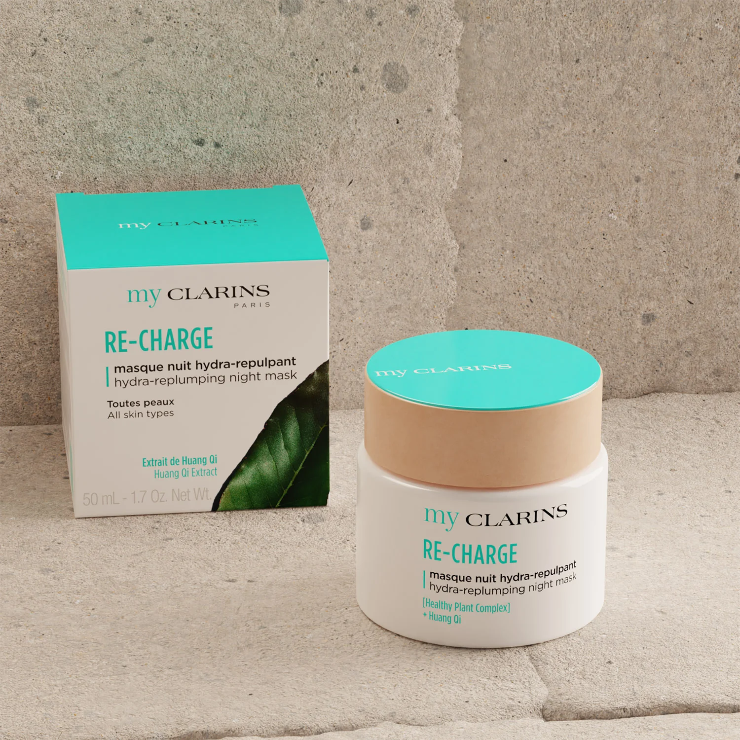 MY CLARINS RE-CHARGE Masque Nuit Hydra-Repulpant - Maschera Idratante viso, Tratt.viso notte idratante