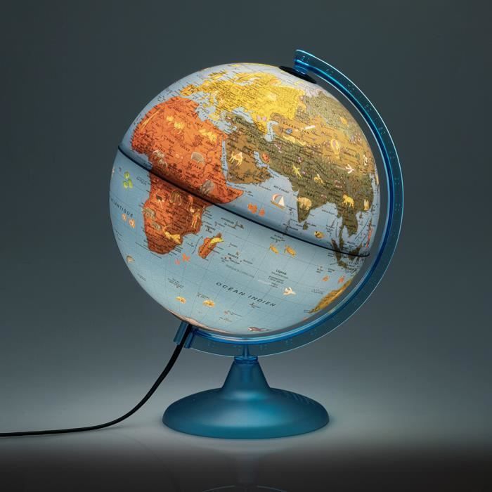 Globo iluminado ARCA de 25 cm com ilustrações para crianças - TECNODIDATTICA