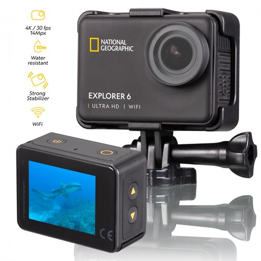 National Geographic Explorer 6 Action Cam 4K Ultra-HD športová kamera s príslušenstvom
