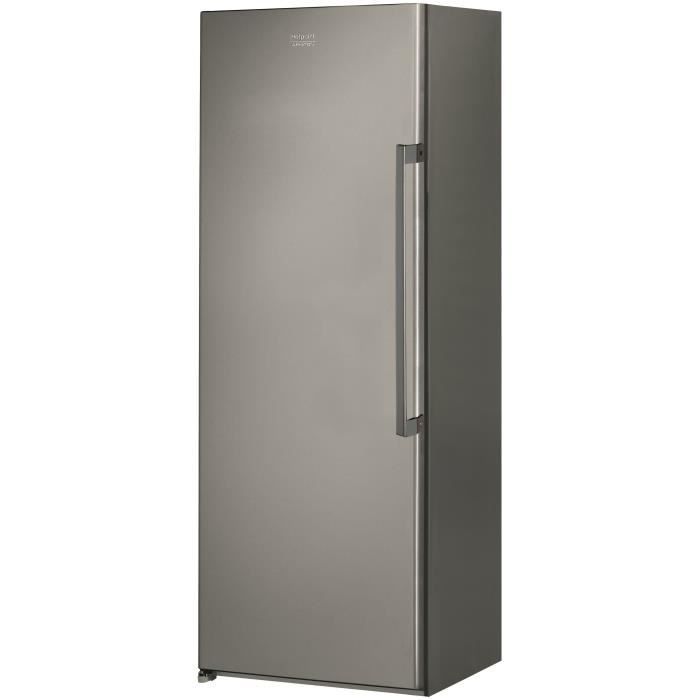 Congelador vertical HOTPOINT UH6F2CXI - 4 cestas/cajones - 228 L - No Frost - Clase energética E - Ancho 59,5 cm x Alto 167 cm - Acero inoxidable