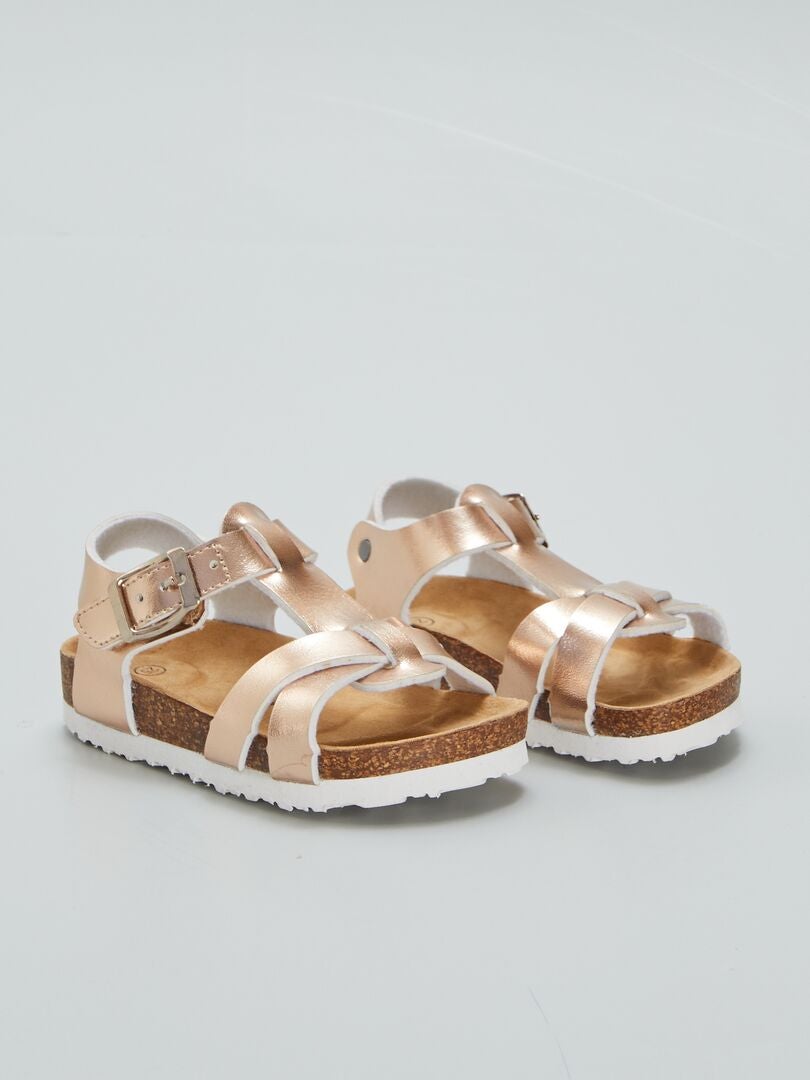 Sandalen met metallic effect - ROZE