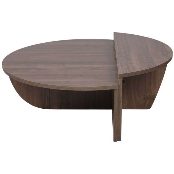 Set di 2 tavolini da caffè - Calicosy - Noce - Aloeva - 90 x 60 x 30 cm