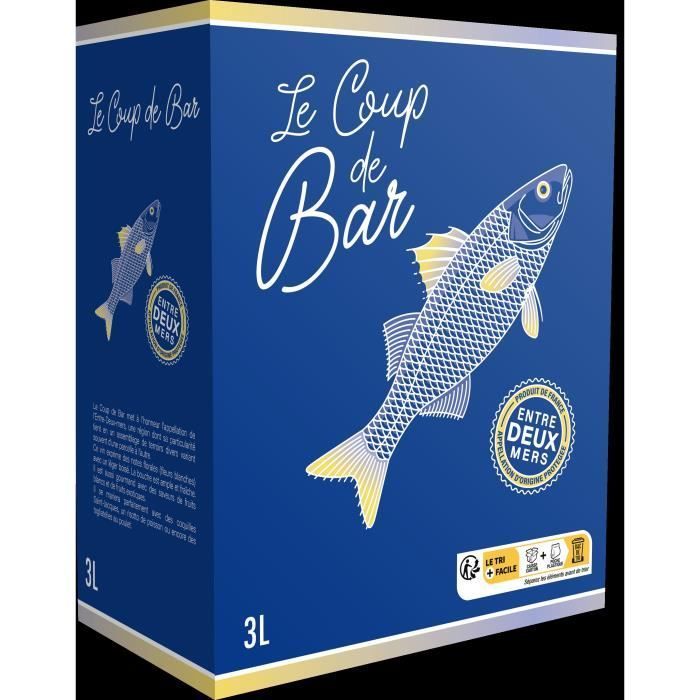 3 litran Bag-in-Box Le Coup de Bar Entre Deux Mers - Bordeaux-valkoviini
