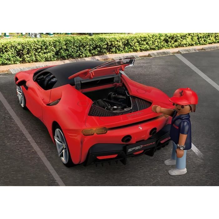 PLAYMOBIL 71020 Ferrari SF90 Stradale, Klassieke auto's, Volwassenen, Verzamelauto, 43 onderdelen