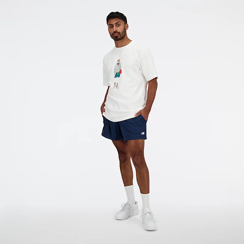 Heren Essentials 5-inch mesh sportshorts - NB NAVY