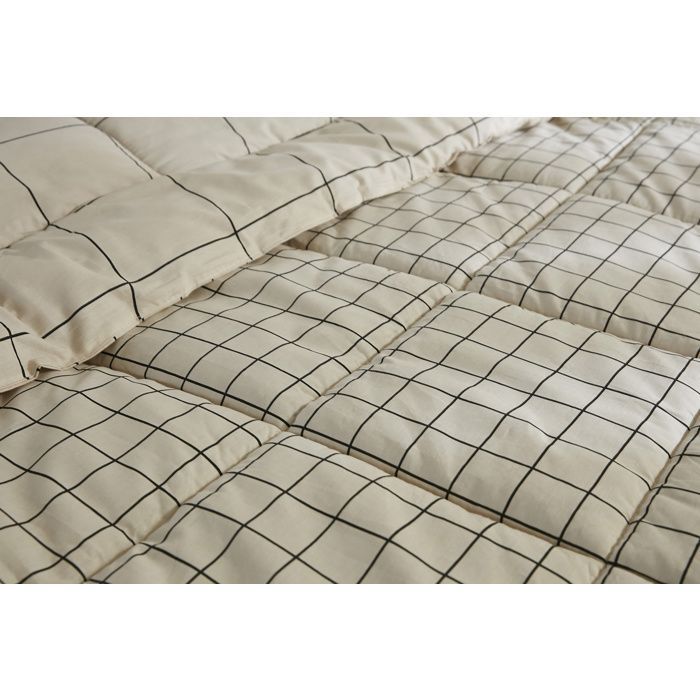Bedrukt dekbed van gemiddelde dikte 200 x 200 cm + 2 kussenslopen 60 x 60 cm – Bedrukt katoen – Carrie Pampa