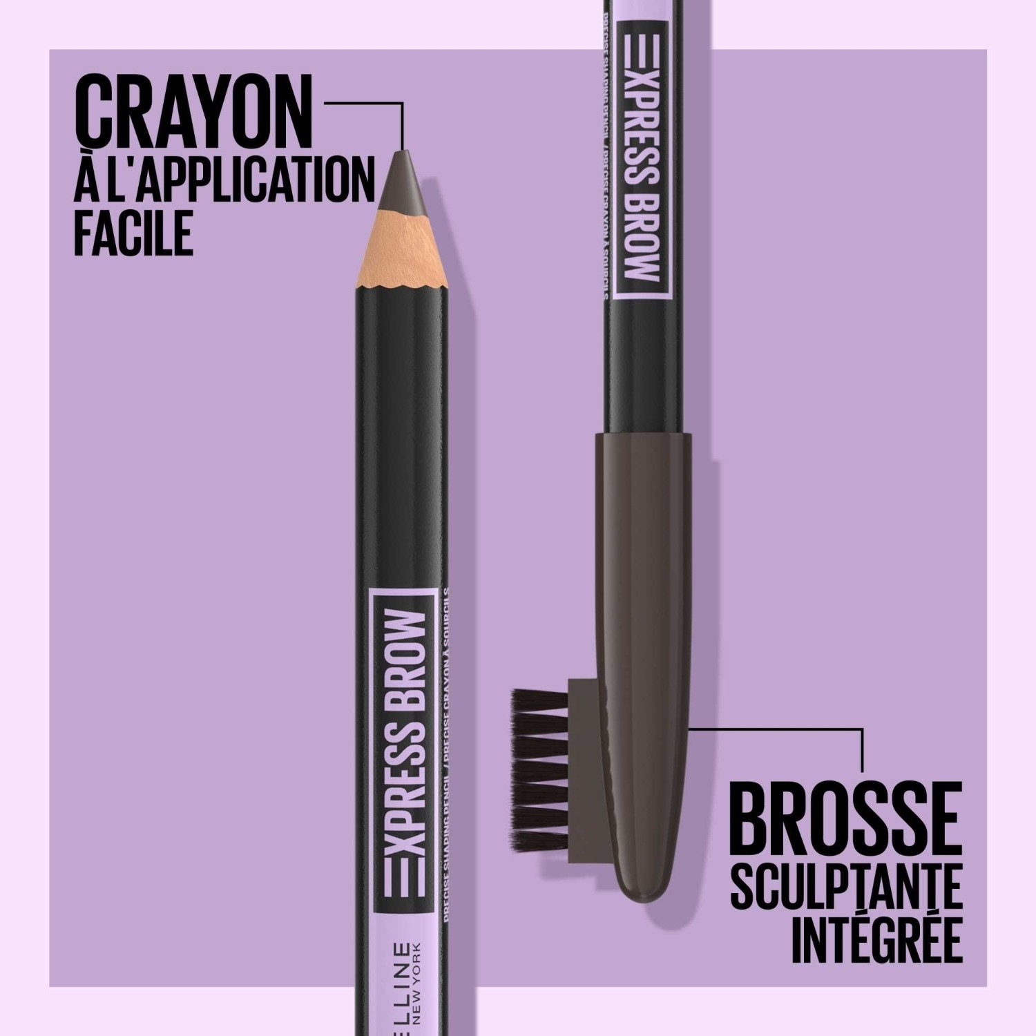 Maybelline Crayon à sourcils avec brosse intégrée
