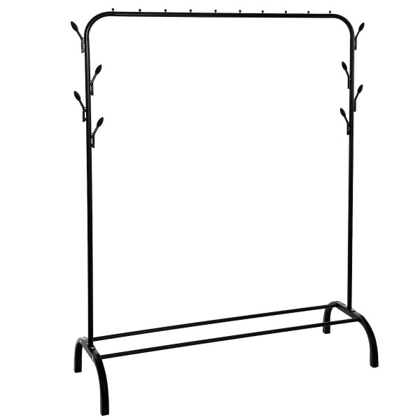 Stojak na ubrania metalowy 146x110x40 cm wieszak stojący