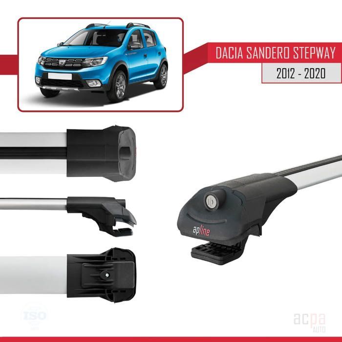 Barras de techo ACE-1 para Dacia Sandero STEPWAY 2012-2020, portaequipajes para coche / Gris