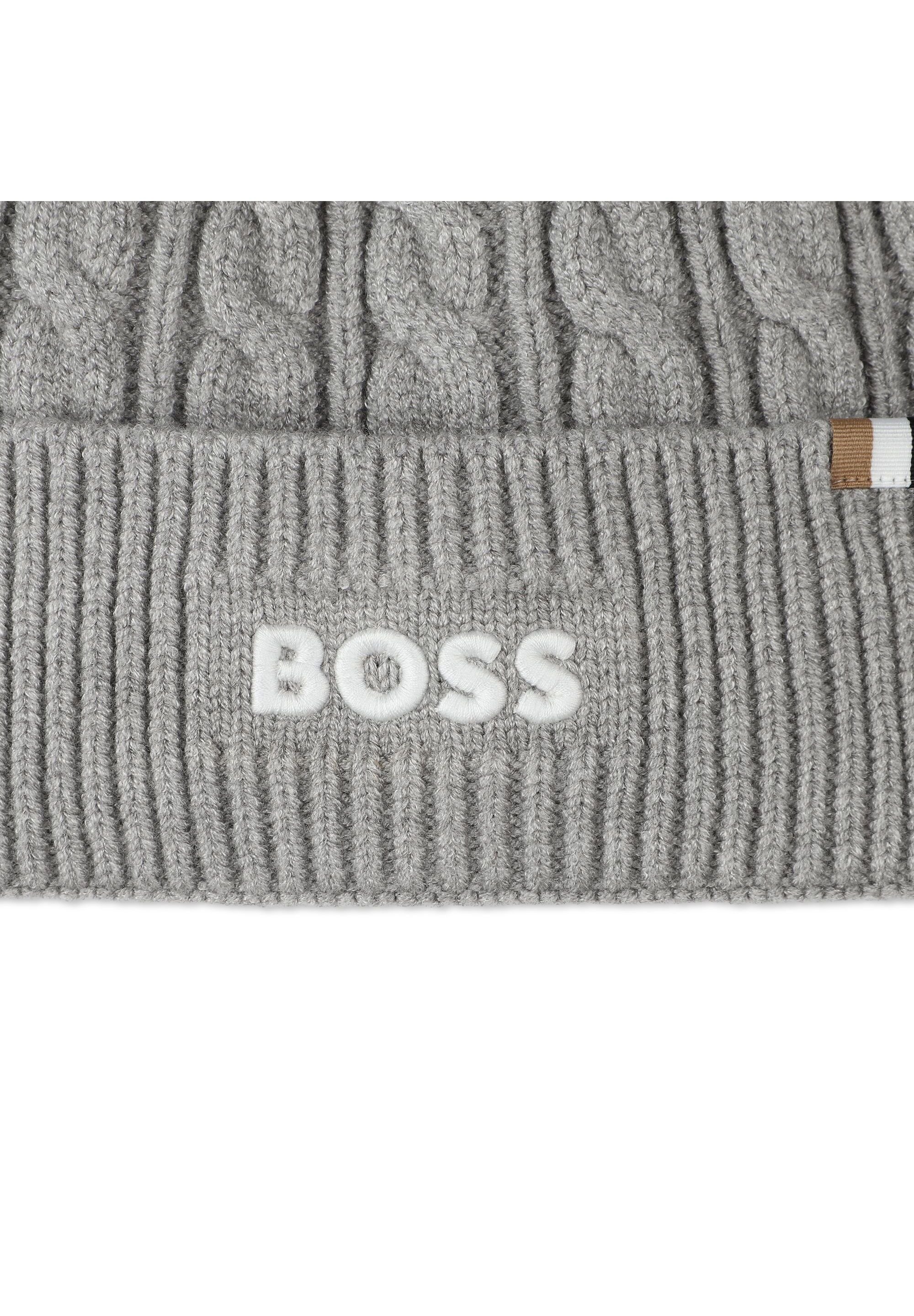 Dětská čepice BOSS - chino grey