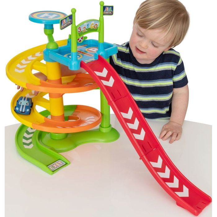 Circuit - Teamsterz - Tiny Teamsterz Raceway - 1 Voiture - Couleurs vives - Pour enfants 1er âge