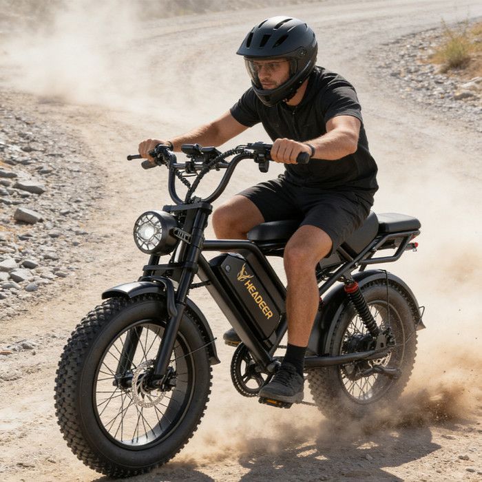 Bicicletta elettrica HEARDEER BK20 - Motore da 1000W, batteria da 48V 20Ah - Autonomia 80km, freni a disco, velocità massima 50km/h