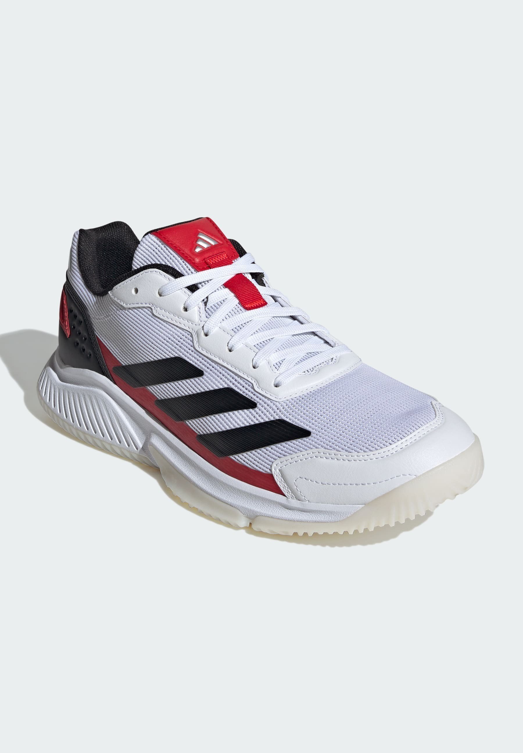 adidas Performance COURTQUICK PADEL - Padelschoenen - cloud white core black lucid red