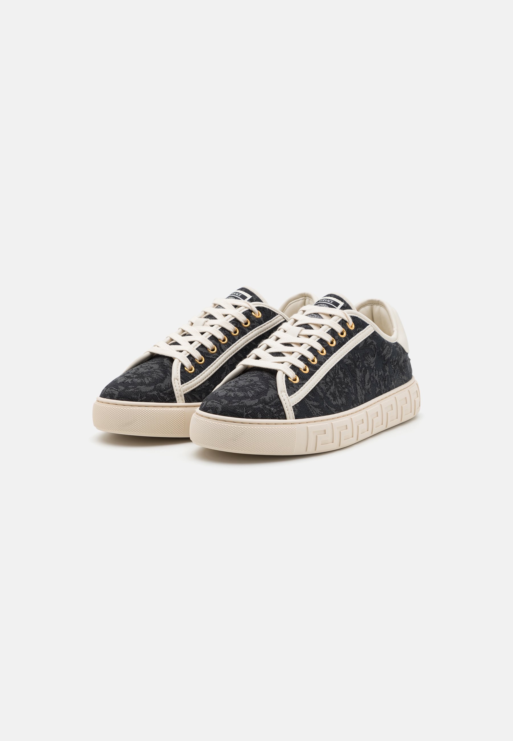 Versace Sneaker – Schwarz/Cremeweiß/Hellgold