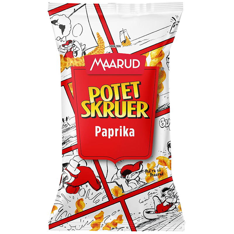 Maarud Kartoffelskruer 90 g paprika
