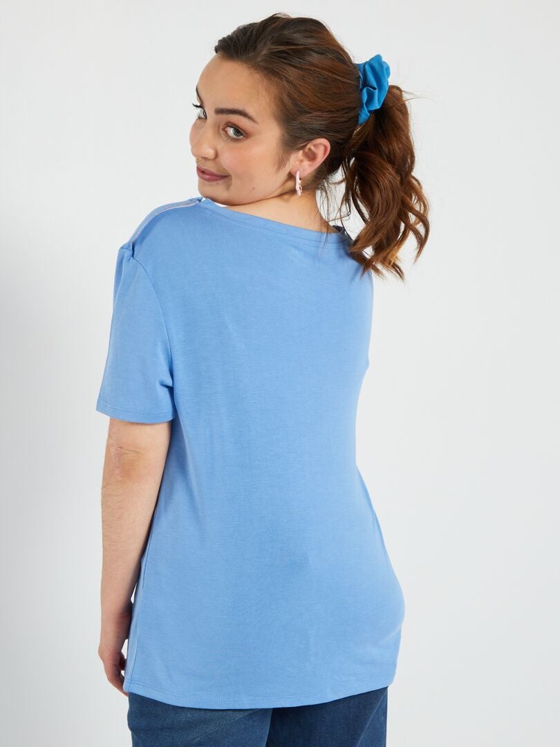 Jersey T-shirt - So Easy - BLAUW