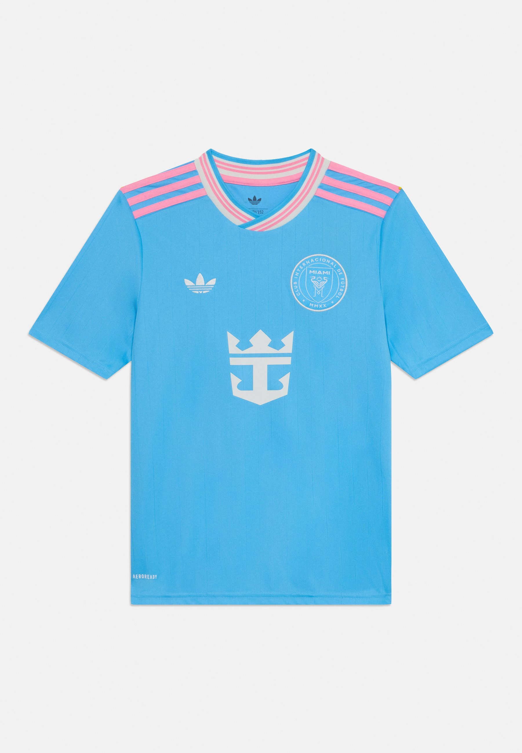 adidas Performance INTER MIAMI 2025 DERDE KINDER UNISEX - Sport T-shirt - semi-blauw burst