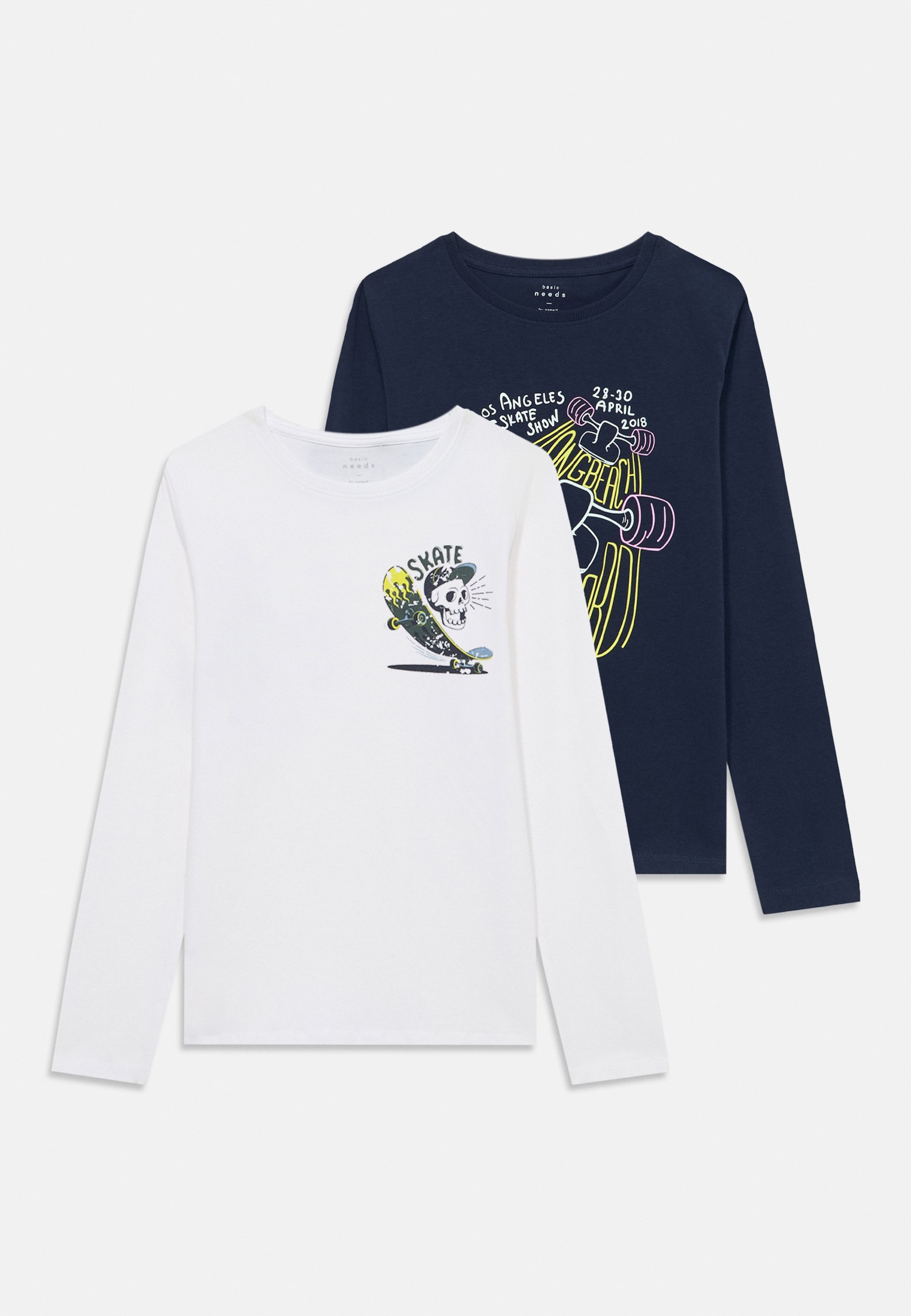 Nazwa NKMVUX 2 PACK - Bluzka z długim rękawem - granatowy/jasnobiały