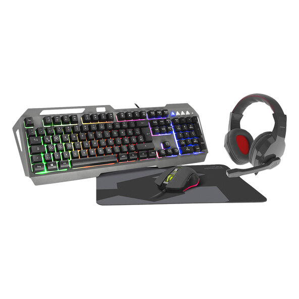 Set de gaming iluminat LUNERA, negru