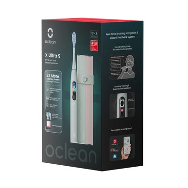 Oclean X Ultra S elektrisk tannbørste grønn 1 enhet 1 enhet
